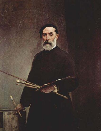 Francesco Hayez Self portrait at age 69 oil painting picture